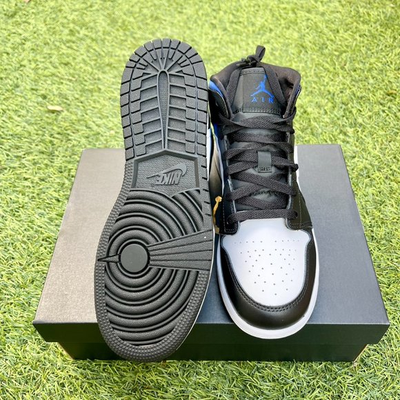 Nike Air Jordan 1 Mid black racer blue shoes - Picture 4 of 4